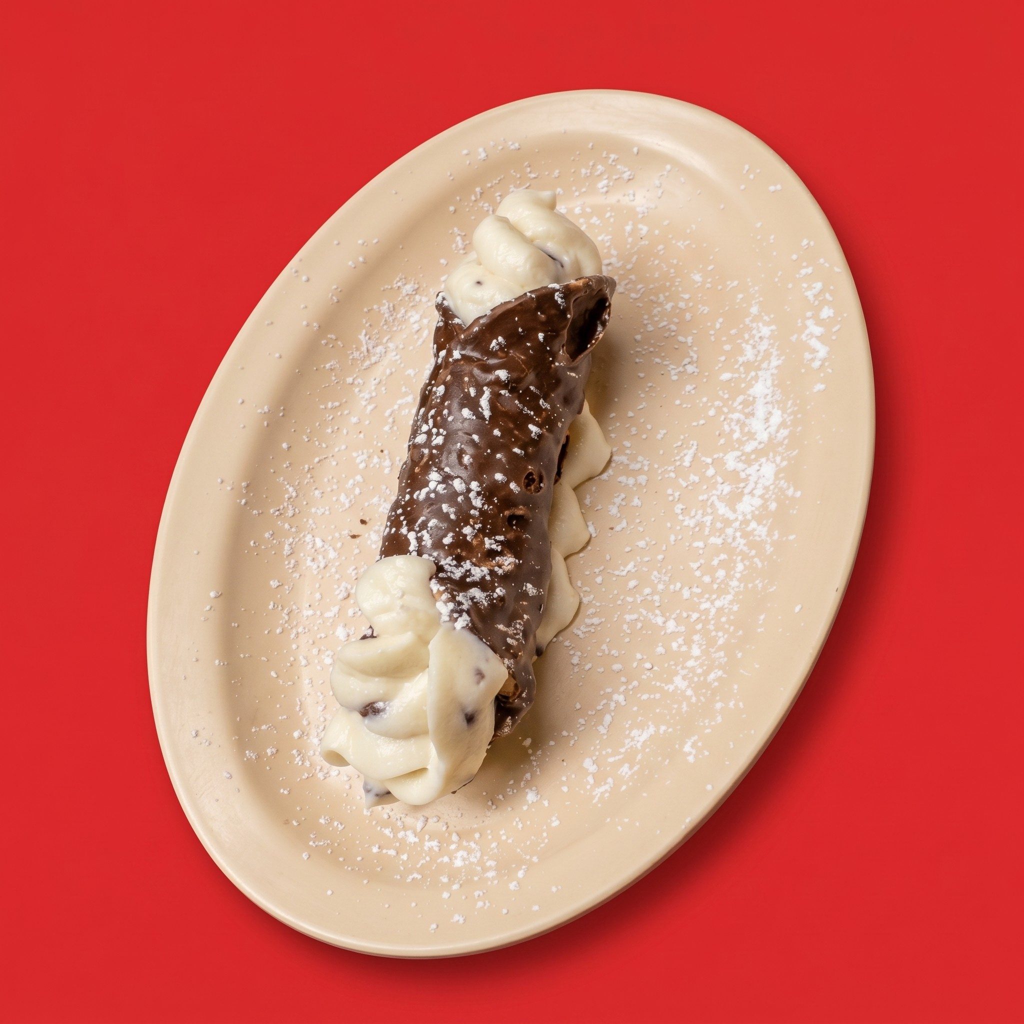 Chocolate Italian Cannoli.