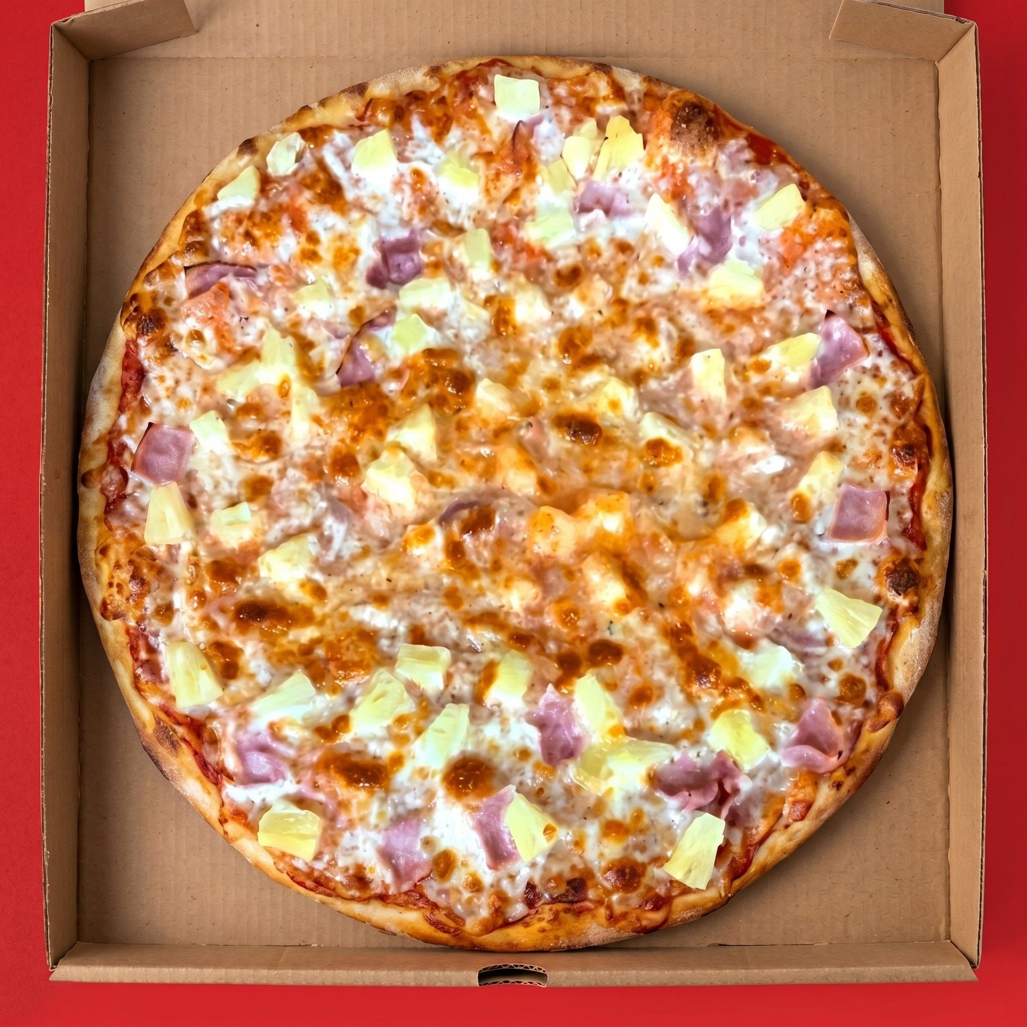 12' Medium Hawaiian Pizza.