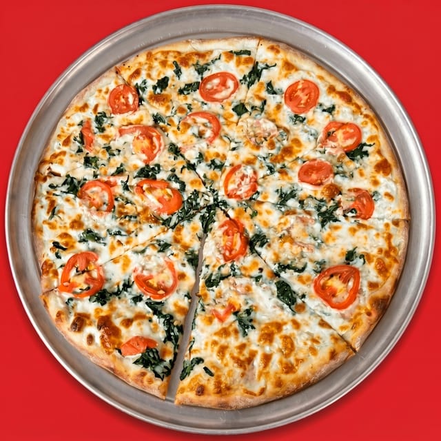 12' medium Florentine Pizza.