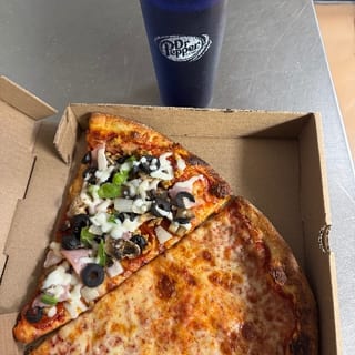 (1 Cheese Slice & 1 Specialty Slice) and Fountain Drink