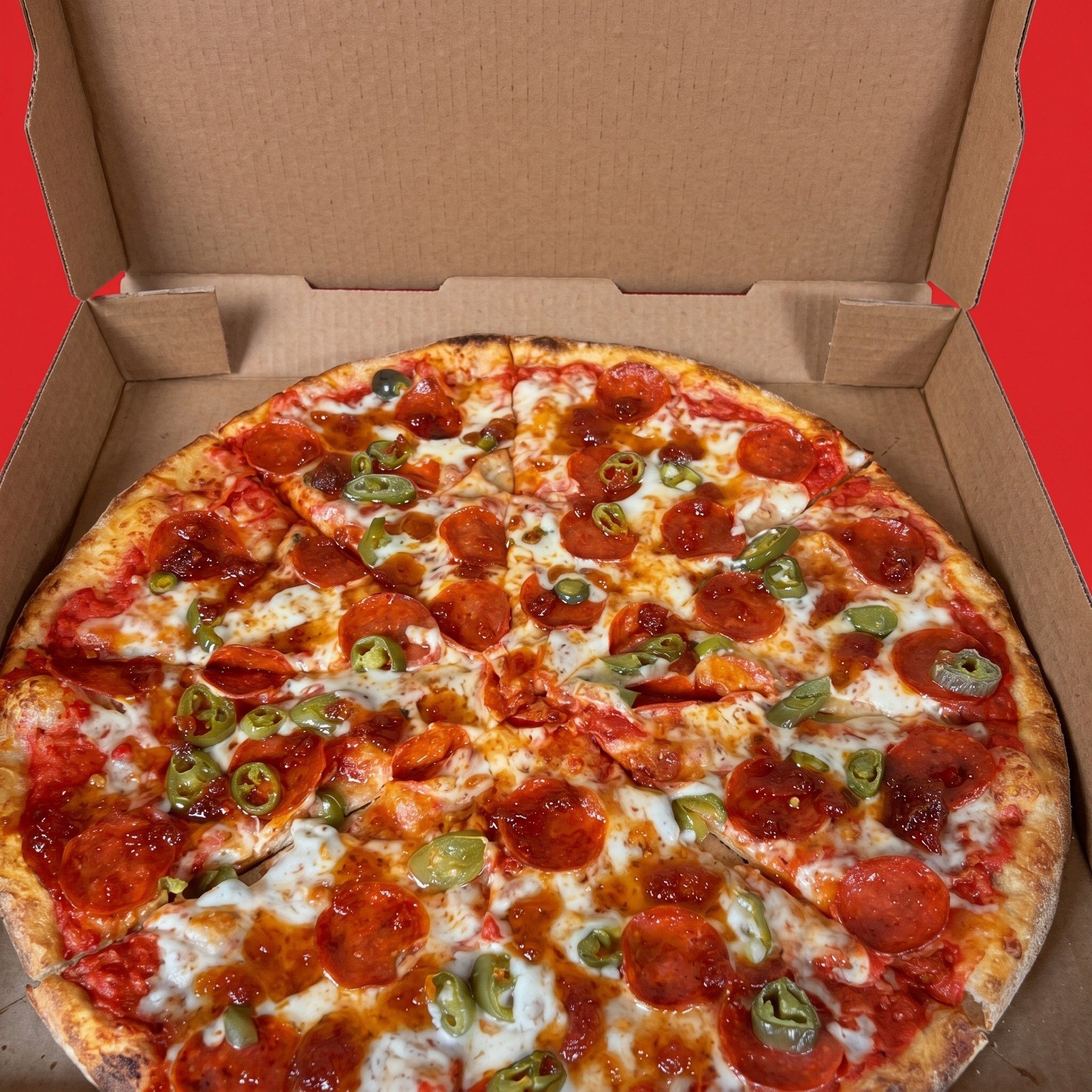 18' XL Mike's Hot Honey Pizza.
