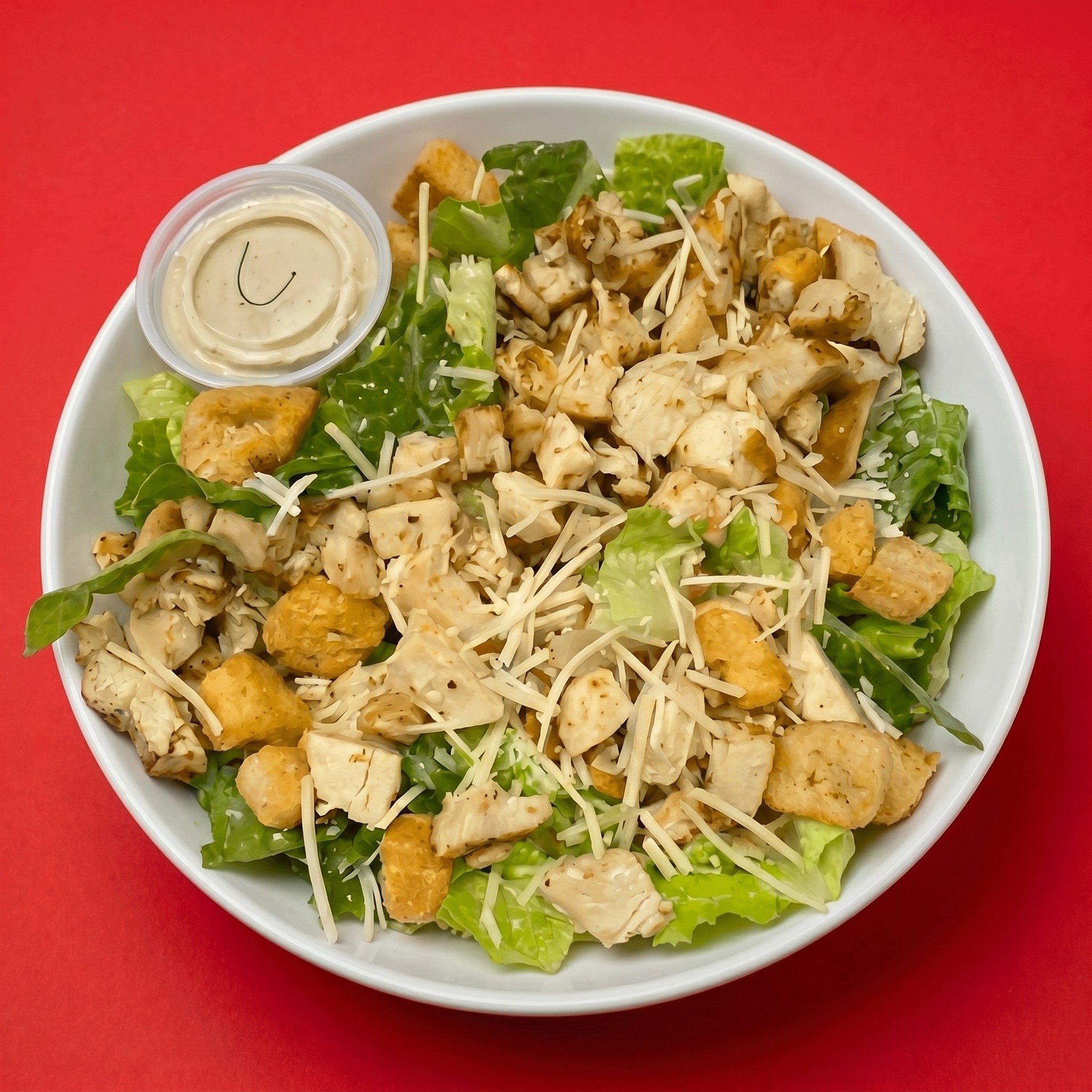 Grilled Chicken Caesar Salad.