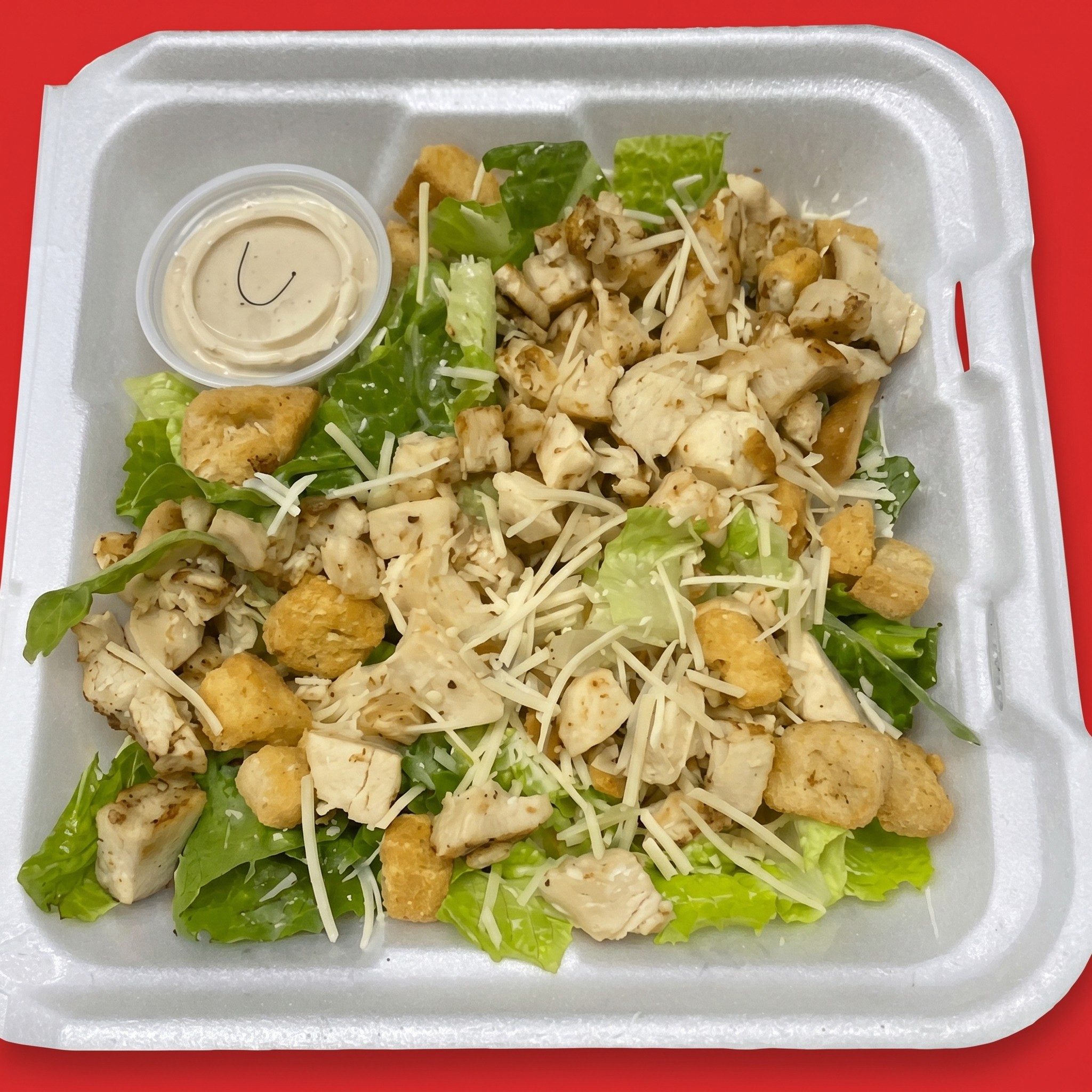 Grilled Chicken Caesar Salad.