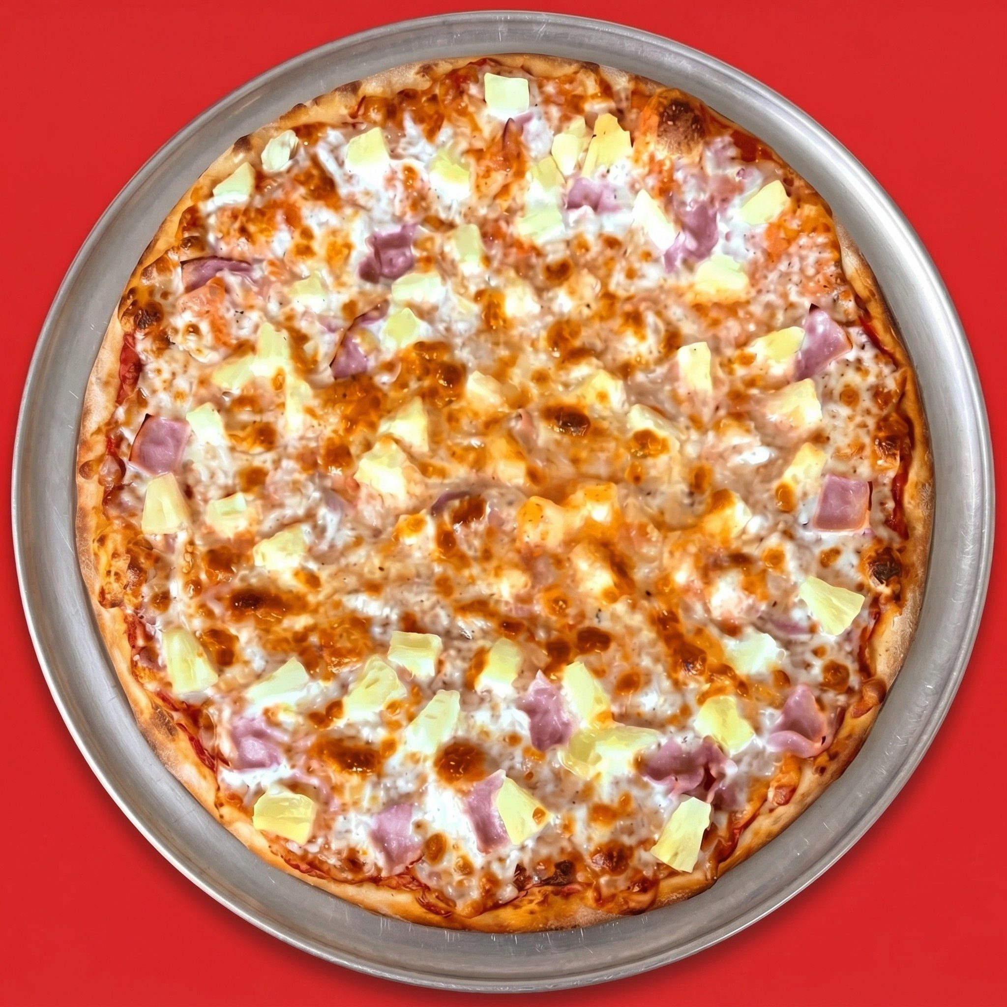 12' Medium Hawaiian Pizza.