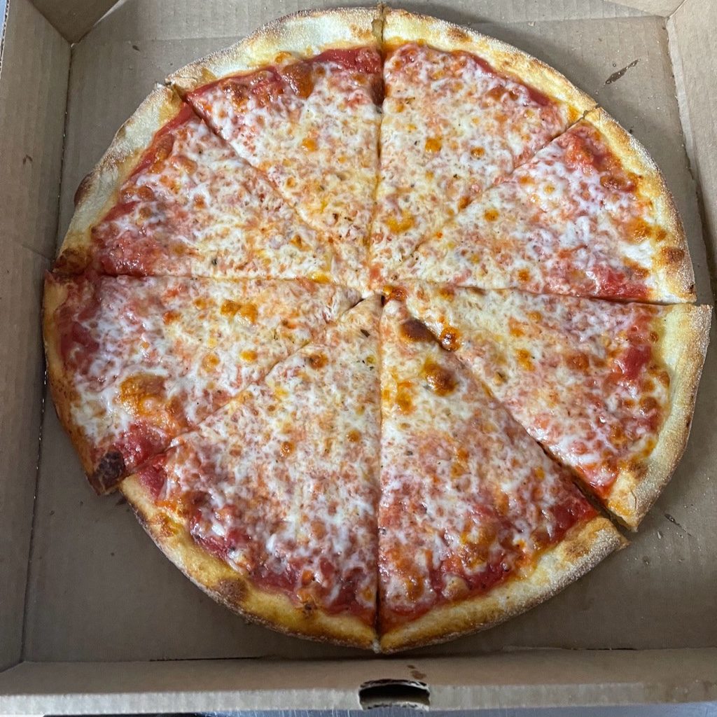 12’ Medium Cheese Pizza & 6 Bone in Wings.
