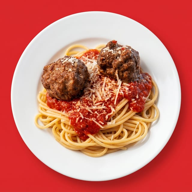 Pasta Meatball Dinner.