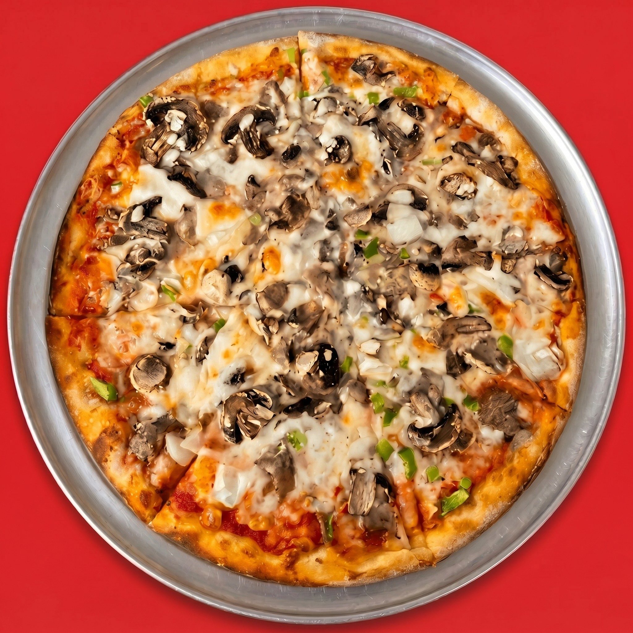 12' Medium Veggie Lovers Pizza.