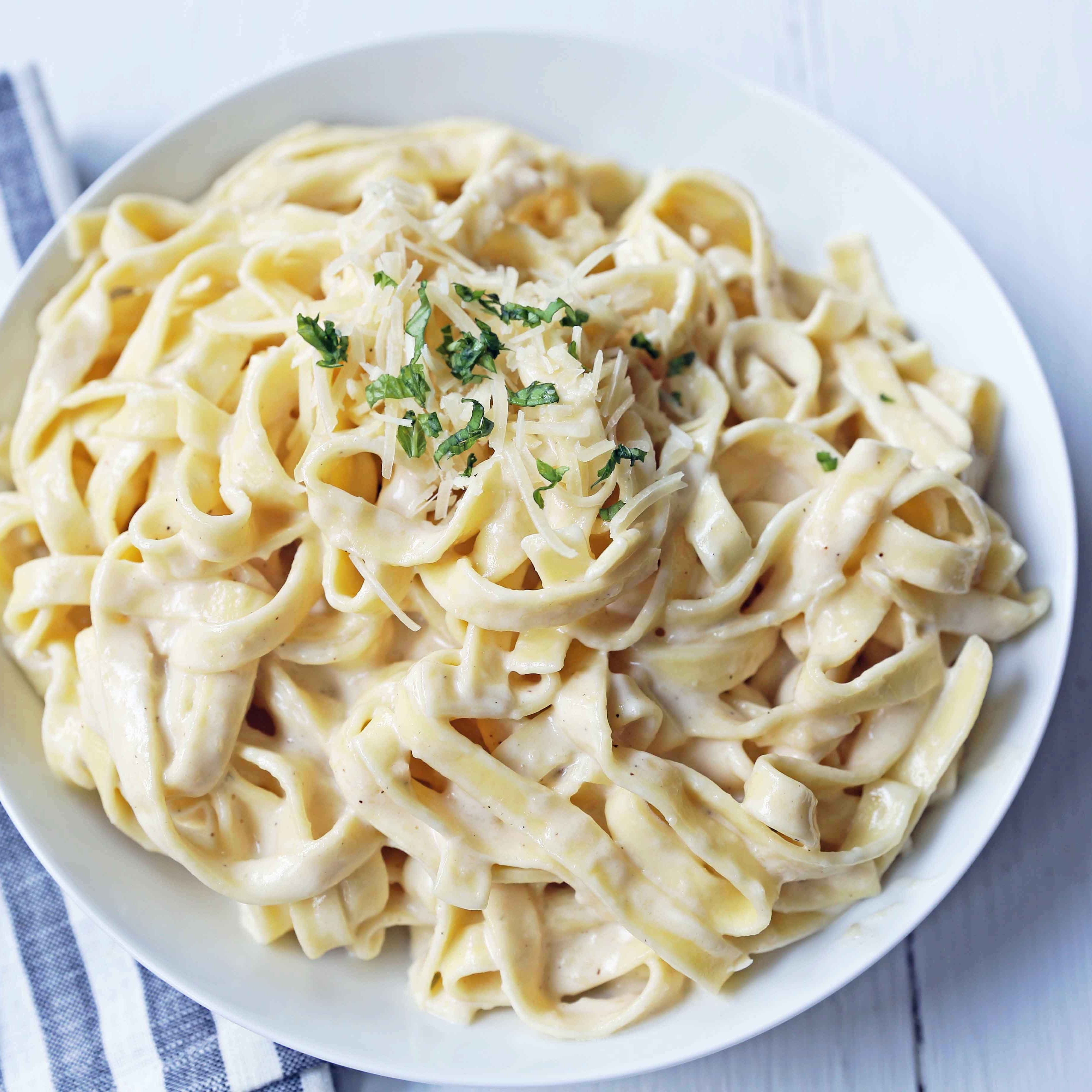 Fettuccine Alfredo.
