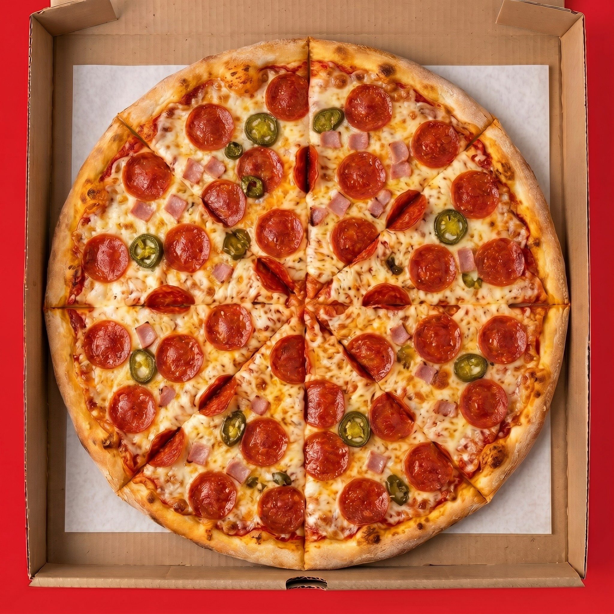 18' XL All Beef Pizza.