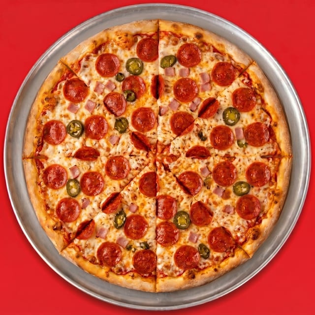 18' XL All Beef Pizza.