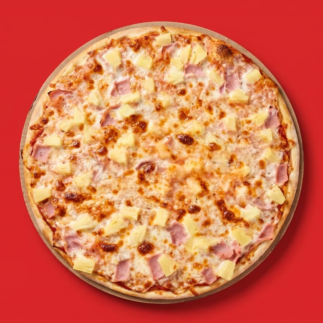 16' Lg Hawaiian Pizza.