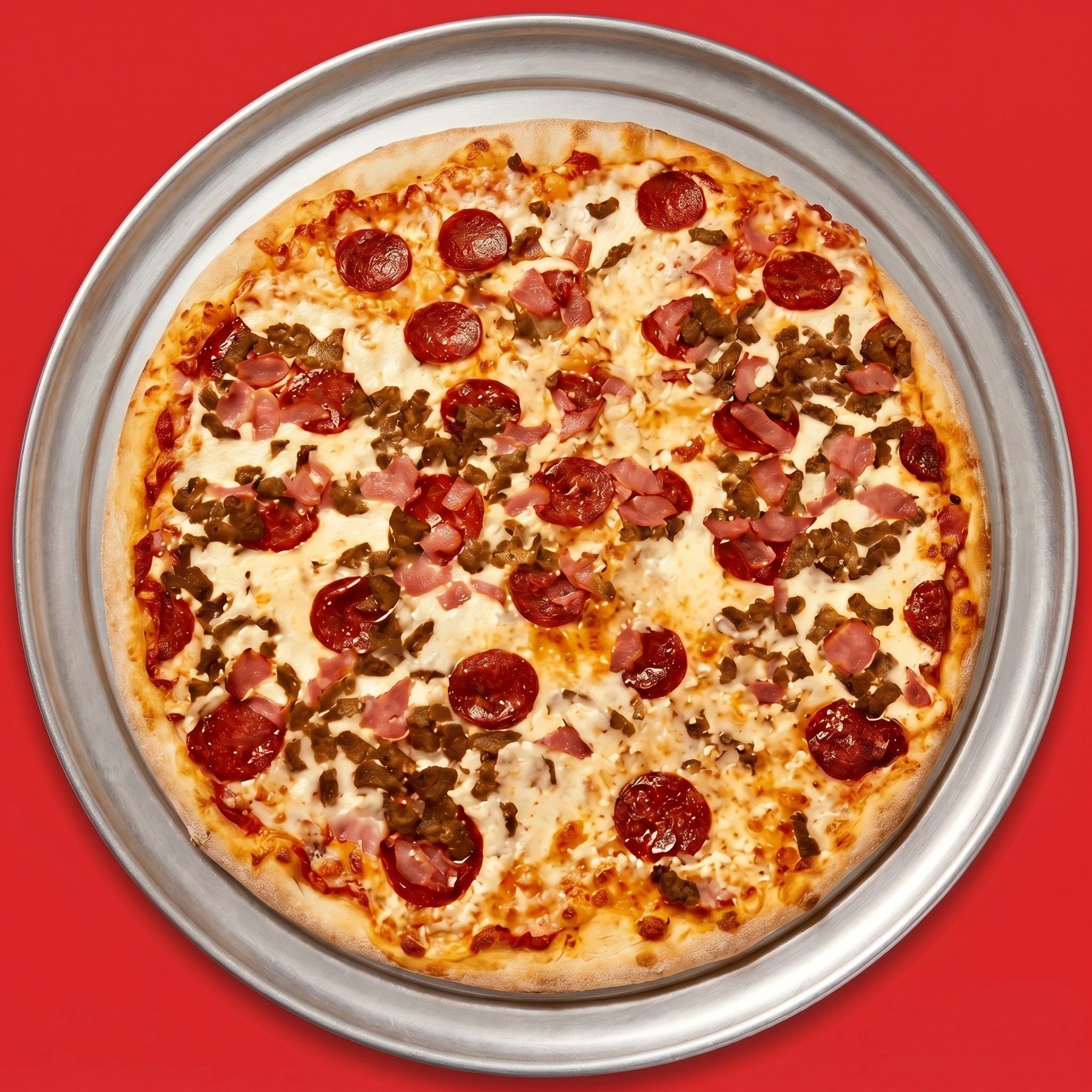 16' Lg All Beef Pizza.