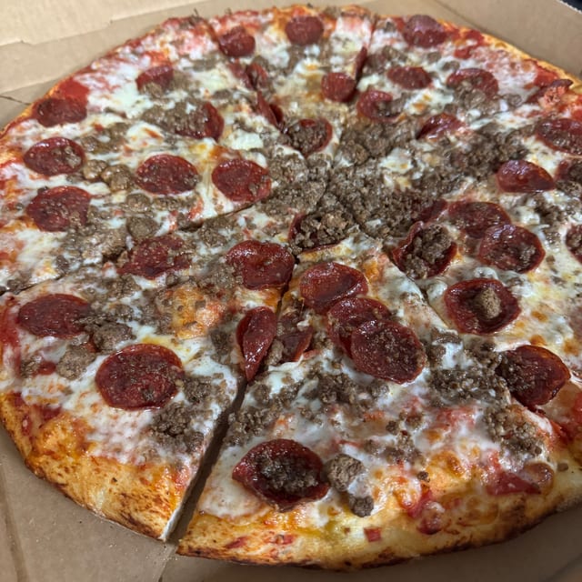 18' XL All Beef Pizza.